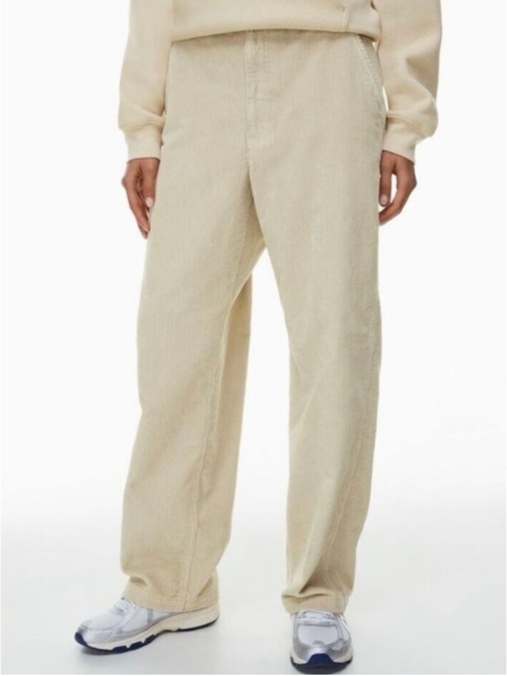 Tna Greenwich Corduroy Pant Size 2 Cream Beige
